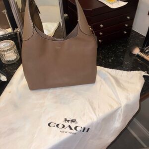 Coach Tan Leather Shoulder Bag